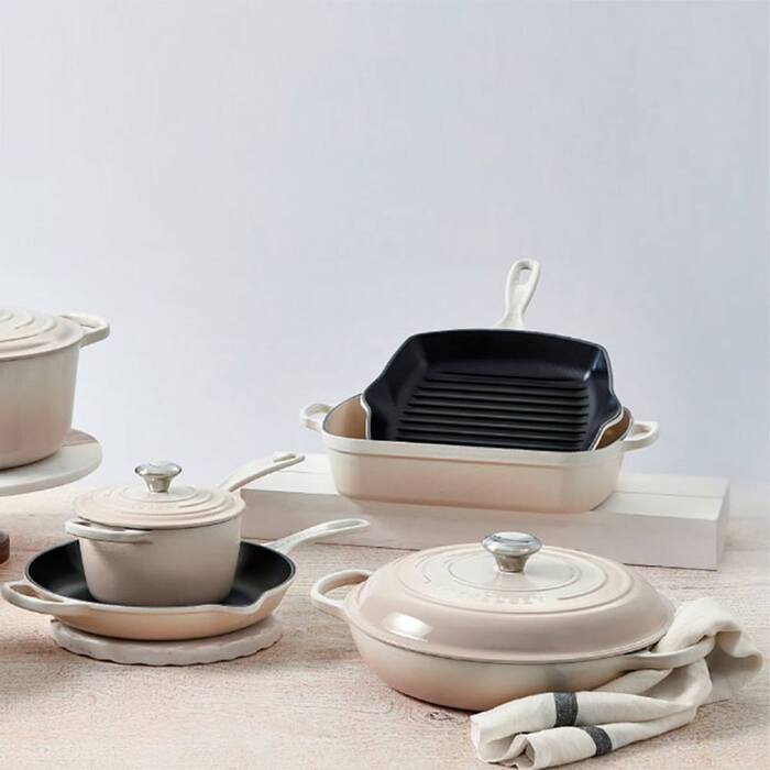 Сковорода-гриль 44,3 х 29,9 см меренга Meringue Le Creuset